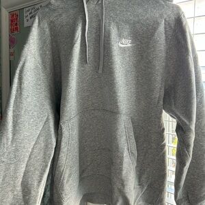 Nike Men's Heather Gray Hoodie